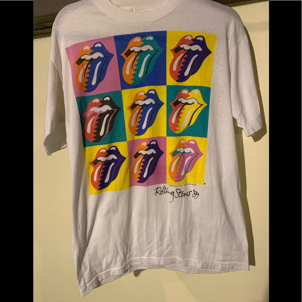 Vintage RARE The Rolling Stones 1989 tour t-shirt